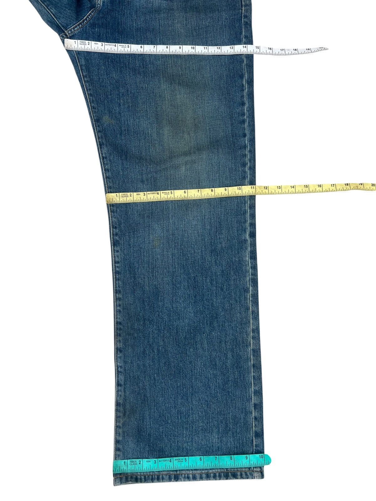 Stussy 2000s Stussy - DM ( C ) ontact Jean Dirty Mud Denim Jeans Size US 36 / EU 52 - 3 Thumbnail