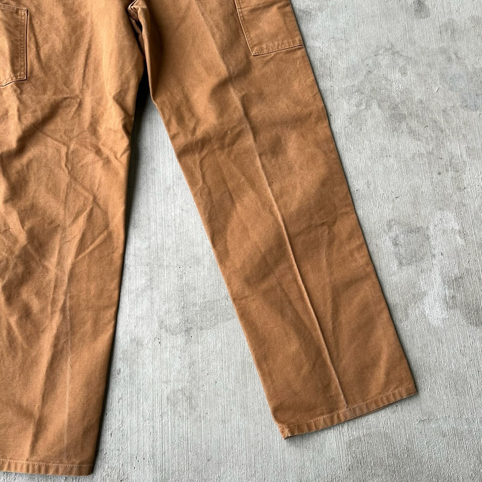 Carhartt × Vintage Carhartt brown b11 work wear carpenter pants Size US 35 - 4 Thumbnail