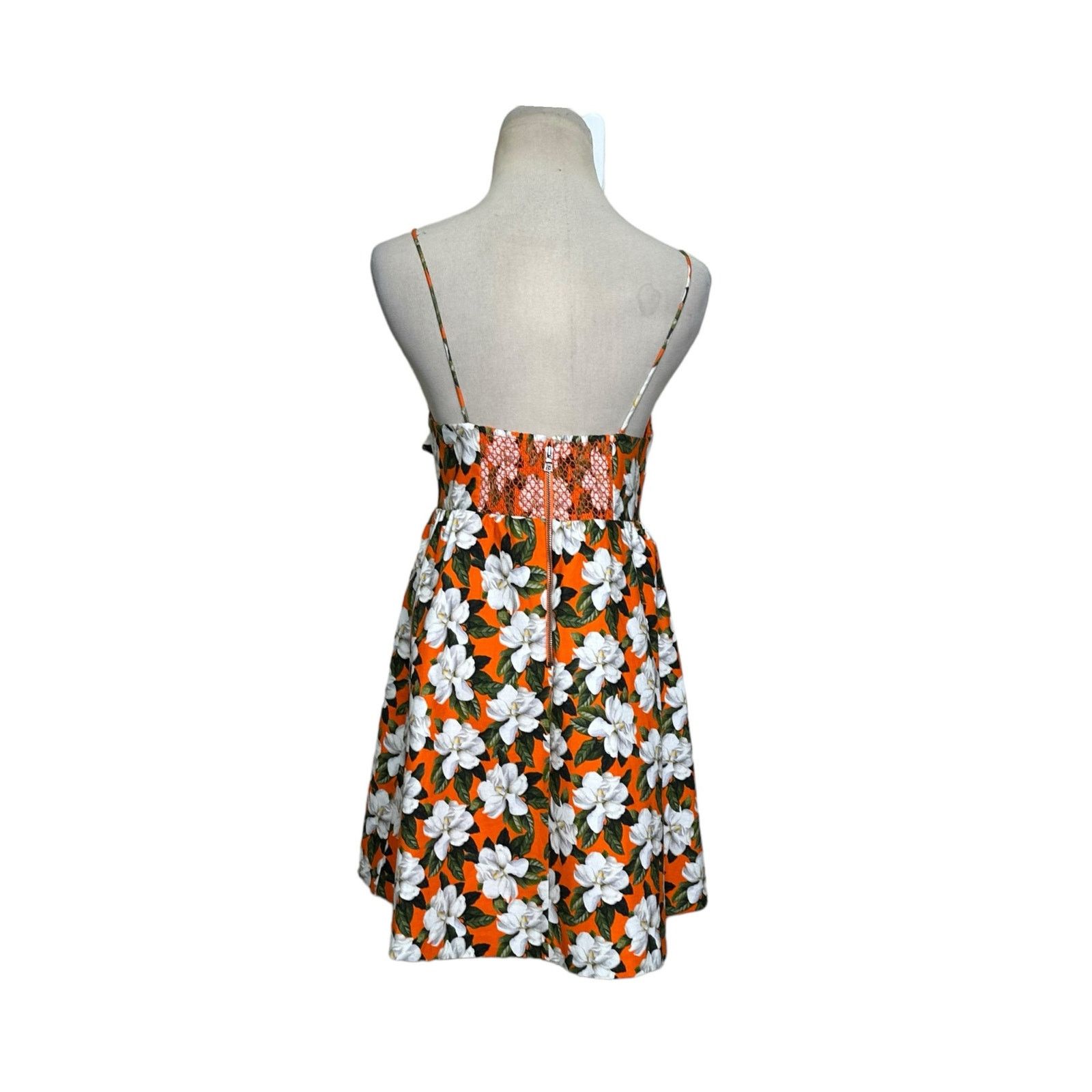 Alice + Olivia Alice + Olivia orange white floral mini dress size 2 Size XS / US 0-2 / IT 36-38 - 9 Thumbnail