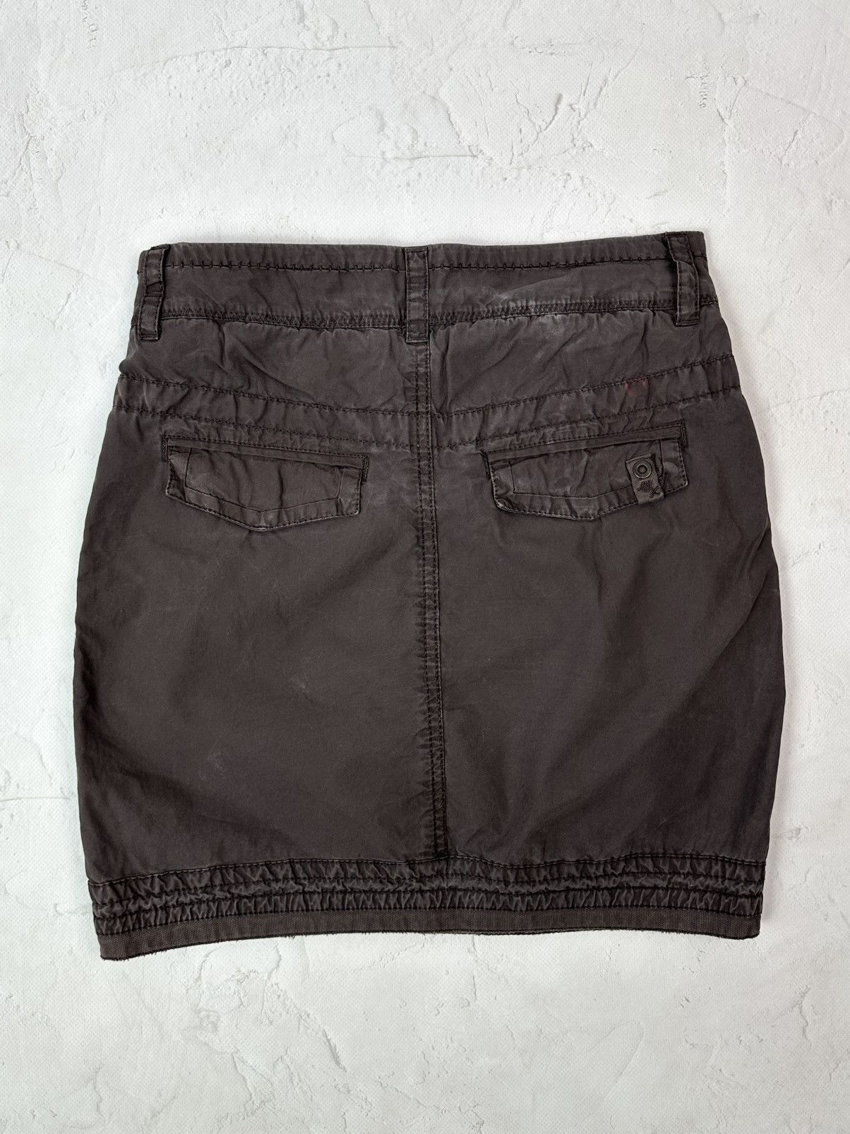 If Six Was Nine Vintage Brown Mini Skirt Size 26" / US 2 / IT 38 - 4 Thumbnail