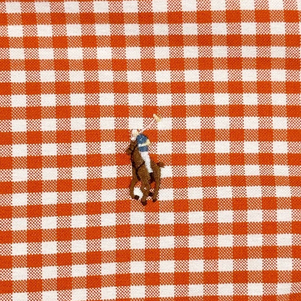 Ralph Lauren VINTAGE Ralph Lauren Shirt Adult 2XL 2XL Orange White Gingham Check 90s Preppy Button-Down Collar Mens Size US XXL / EU 58 / 5 - 4 Thumbnail