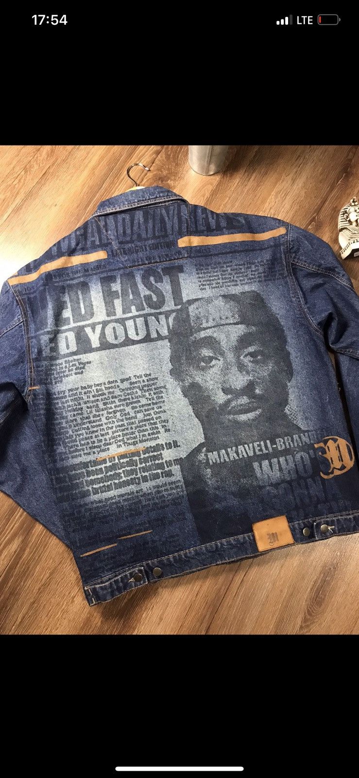 ICON Motorsports × Makaveli × Vintage Makaveli 2Pac Rare Denim Jacket 90s vintage Size US XL / EU 56 / 4 - 8 Thumbnail