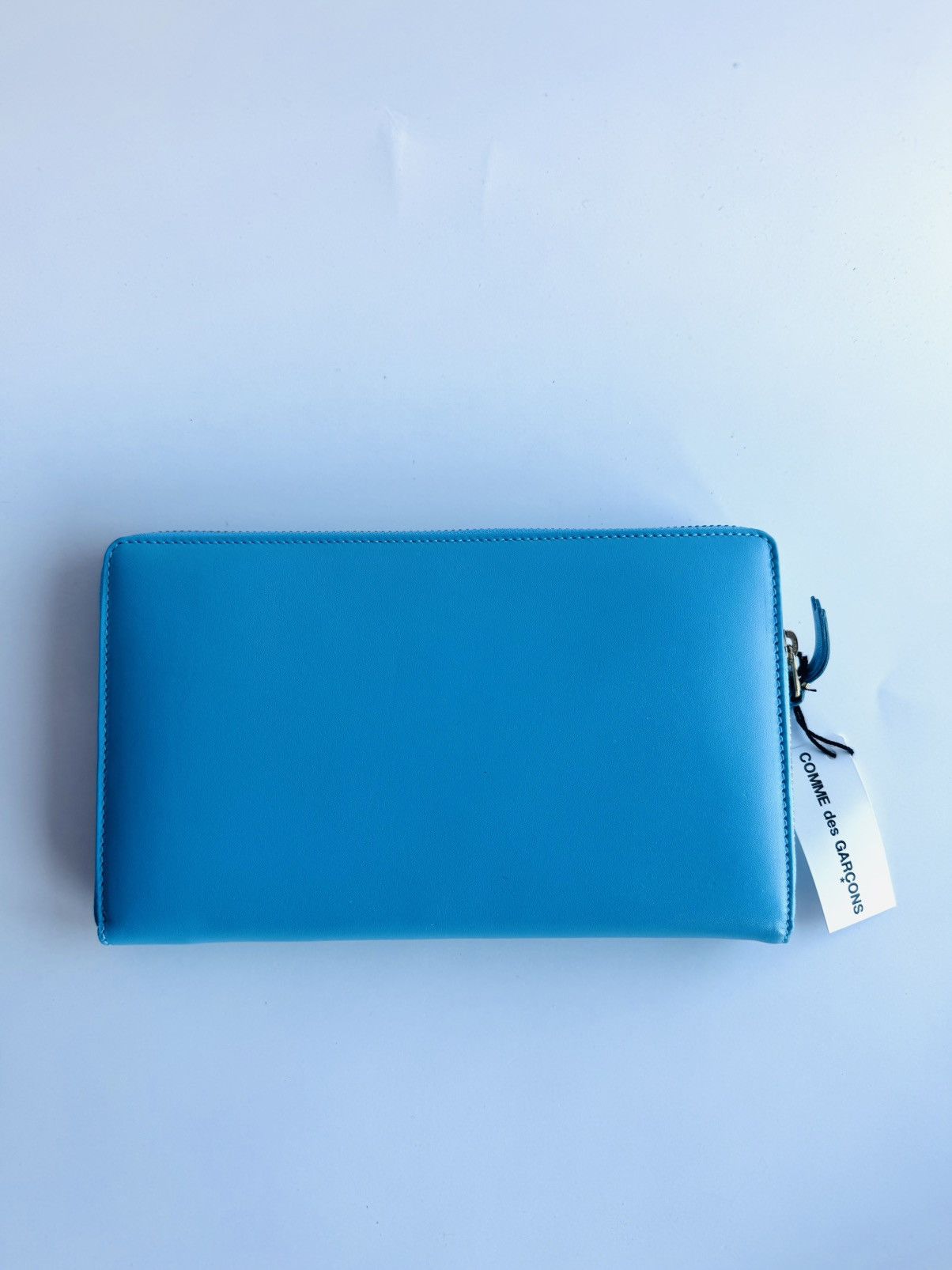 Comme des Garcons × Japanese Brand New Large Comme des Garcons zip continental wallet blue CDG Size ONE SIZE - 1 Thumbnail