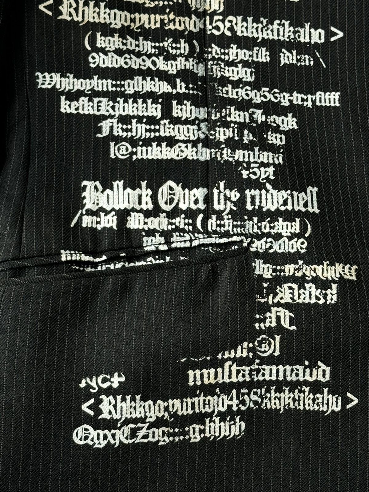 Japanese Brand Secret Agent Punk Chains Pins Riot Poem Blazer Jacket Size US M / EU 48-50 / 2 - 11 Thumbnail