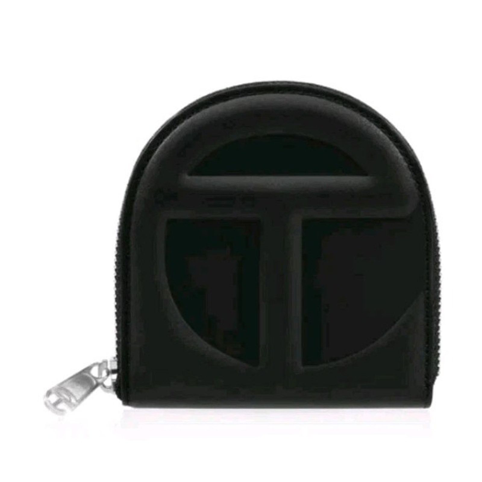 Telfar Telfar Small Zip Wallet Black Vegan Leather Card Holder Size ONE SIZE - 8 Thumbnail