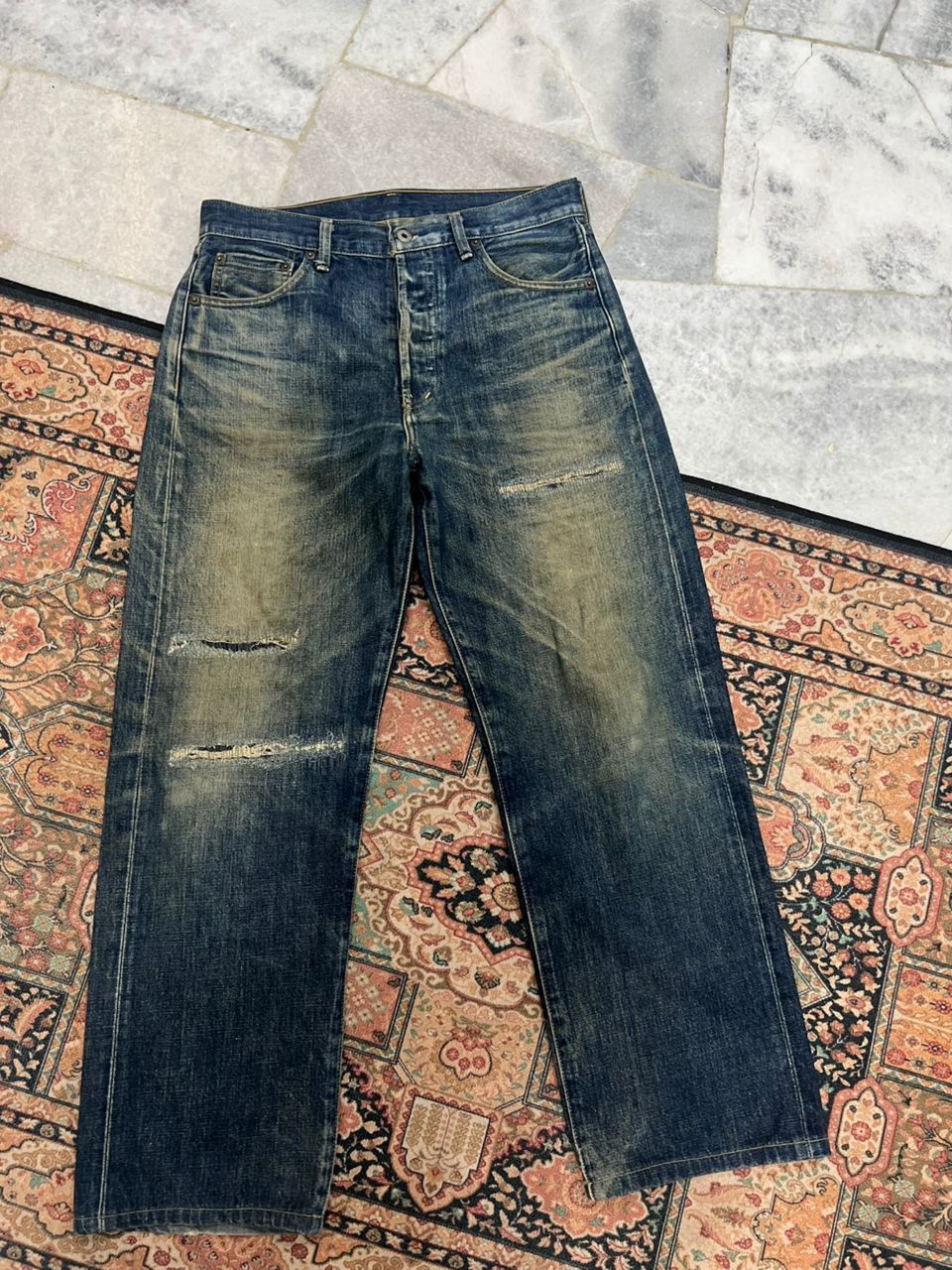Levi's Vintage Levis 1944 Leather Patch Single Sided Size US 32 / EU 48 - 2 Thumbnail