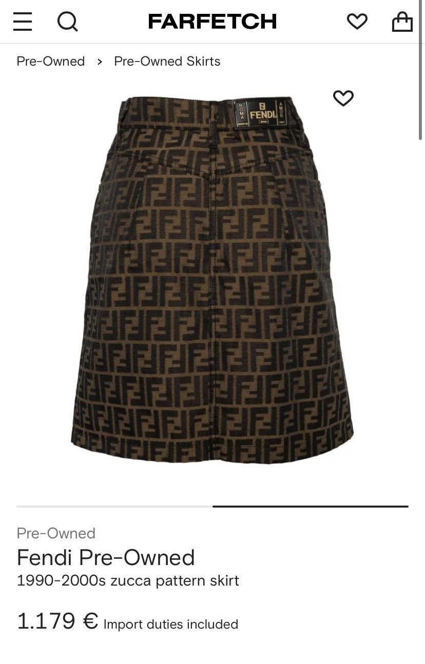 Fendi Fendi zucca pattern skirt Size 25" / US 0 / IT 36 - 2 Thumbnail