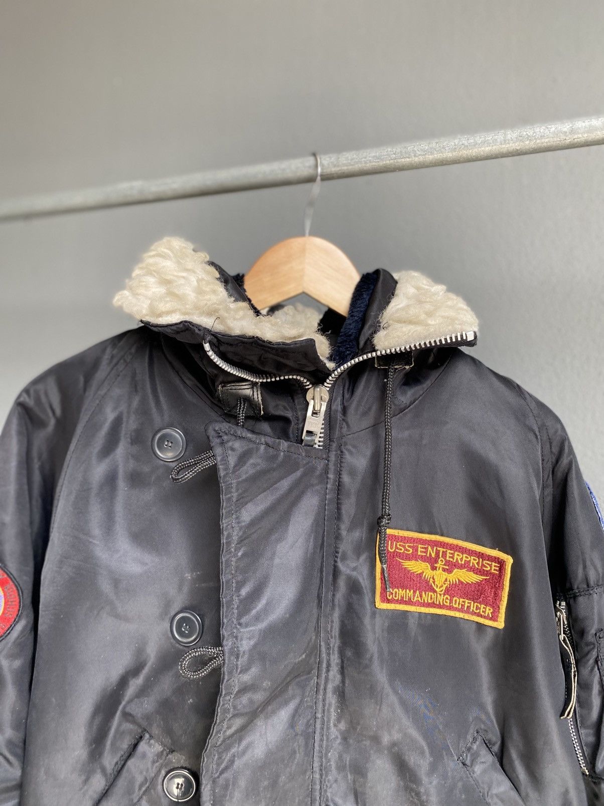 Japanese Brand Vintage USS Enterprise Tomcat Patch Bomber Jacket Size US L / EU 52-54 / 3 - 7 Thumbnail