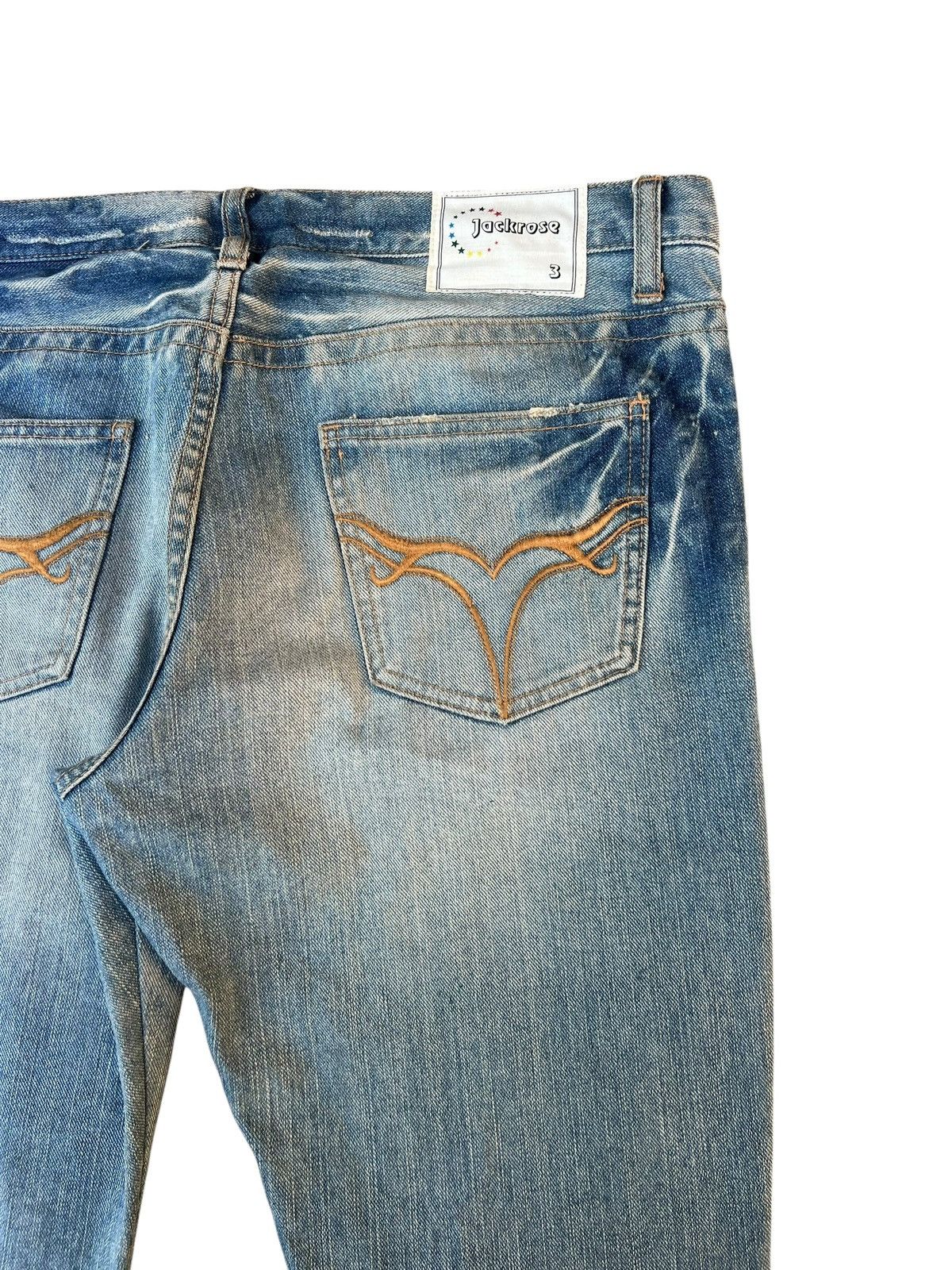 JACKROSE Jackrose Japan Mud Denim Patches Bootcut Jeans Flare Size US 33 - 19 Thumbnail