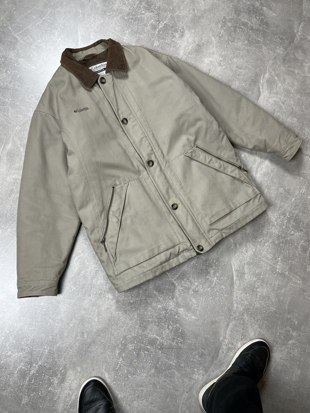 Columbia × Vintage Vintage Columbia American Lined Beige Outdoor Jacket Size US L / EU 52-54 / 3 - 5 Thumbnail