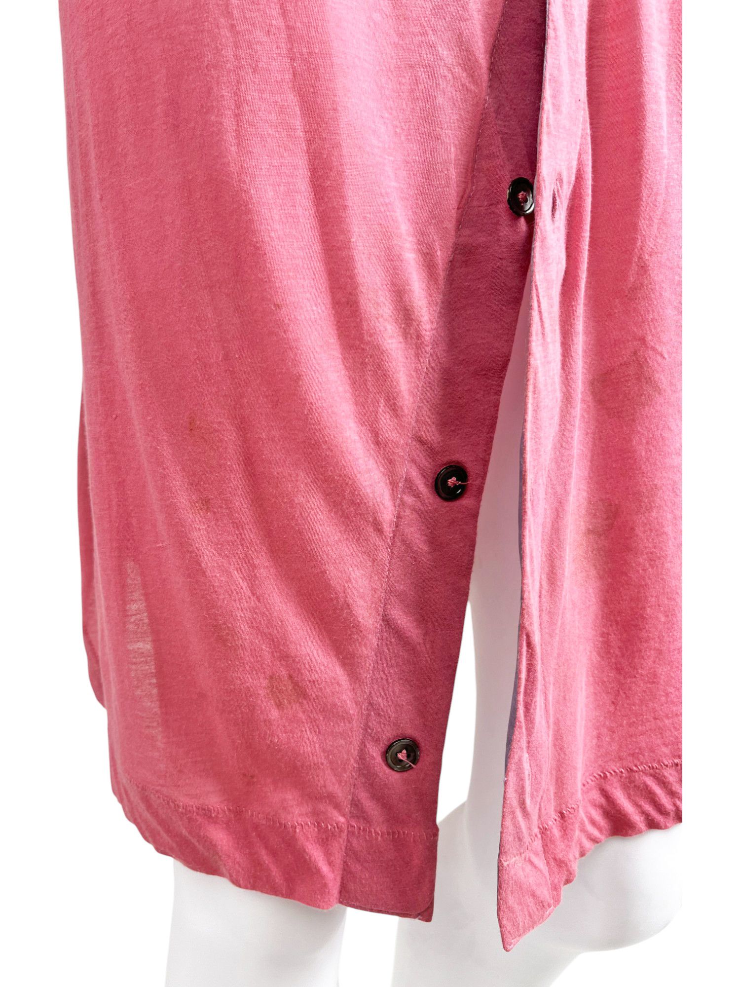Ann Demeulemeester by Sebastien Meunier Button Up Pink Long Top Size S / US 4 / IT 40 - 5 Thumbnail