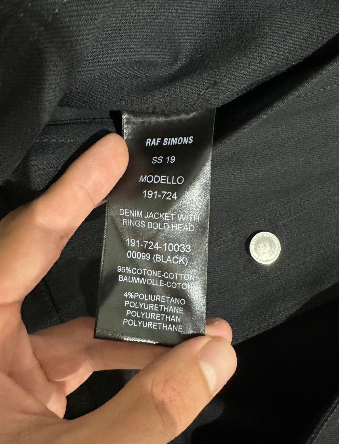 Raf Simons Raf Simons bold head denim jacket Size US M / EU 48-50 / 2 - 11 Thumbnail