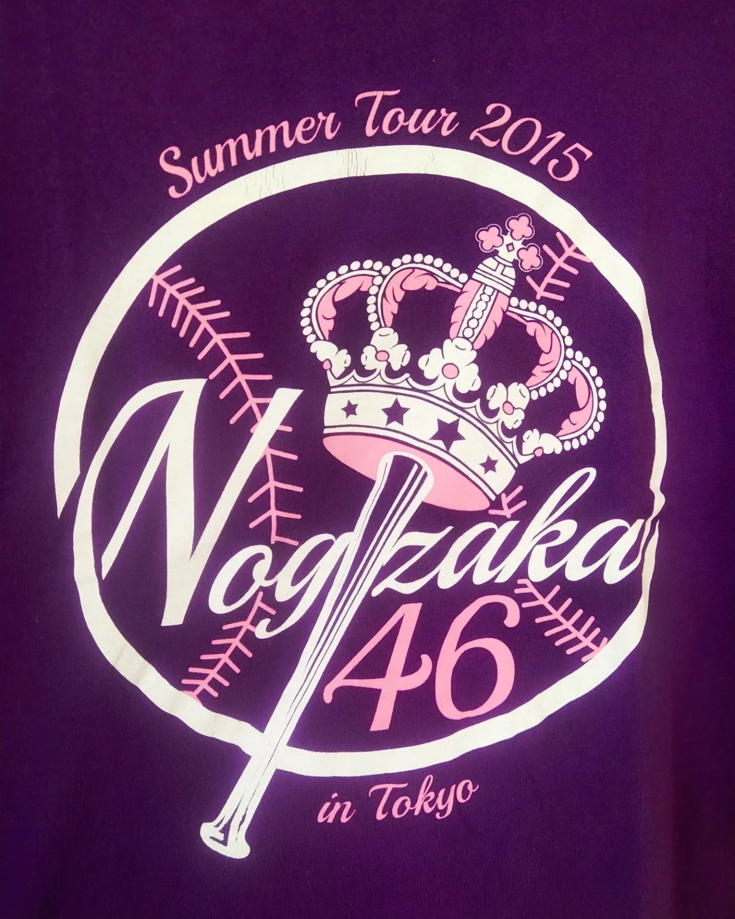 Band Tees Nogizaka46 Summer Tour 2015 Purple Band Idol Group Tee Size US M / EU 48-50 / 2 - 2 Thumbnail