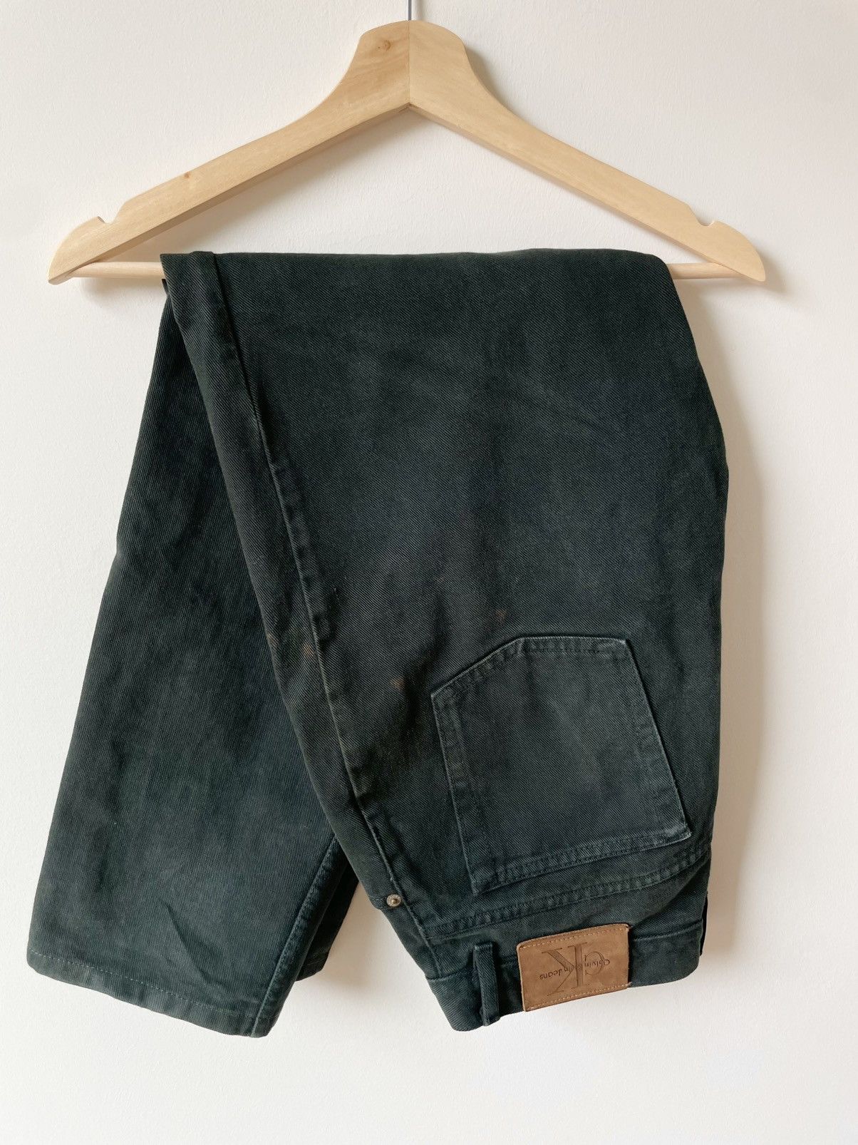 Calvin Klein Calvin Klein Vintage Pine Green Jeans Size US 31 - 1 Thumbnail