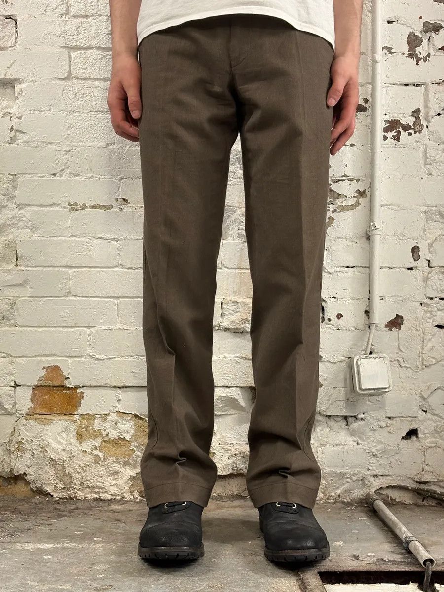 Dries Van Noten Dries Van Noten Brown Straight Pants Size US 30 / EU 46 - 2 Thumbnail