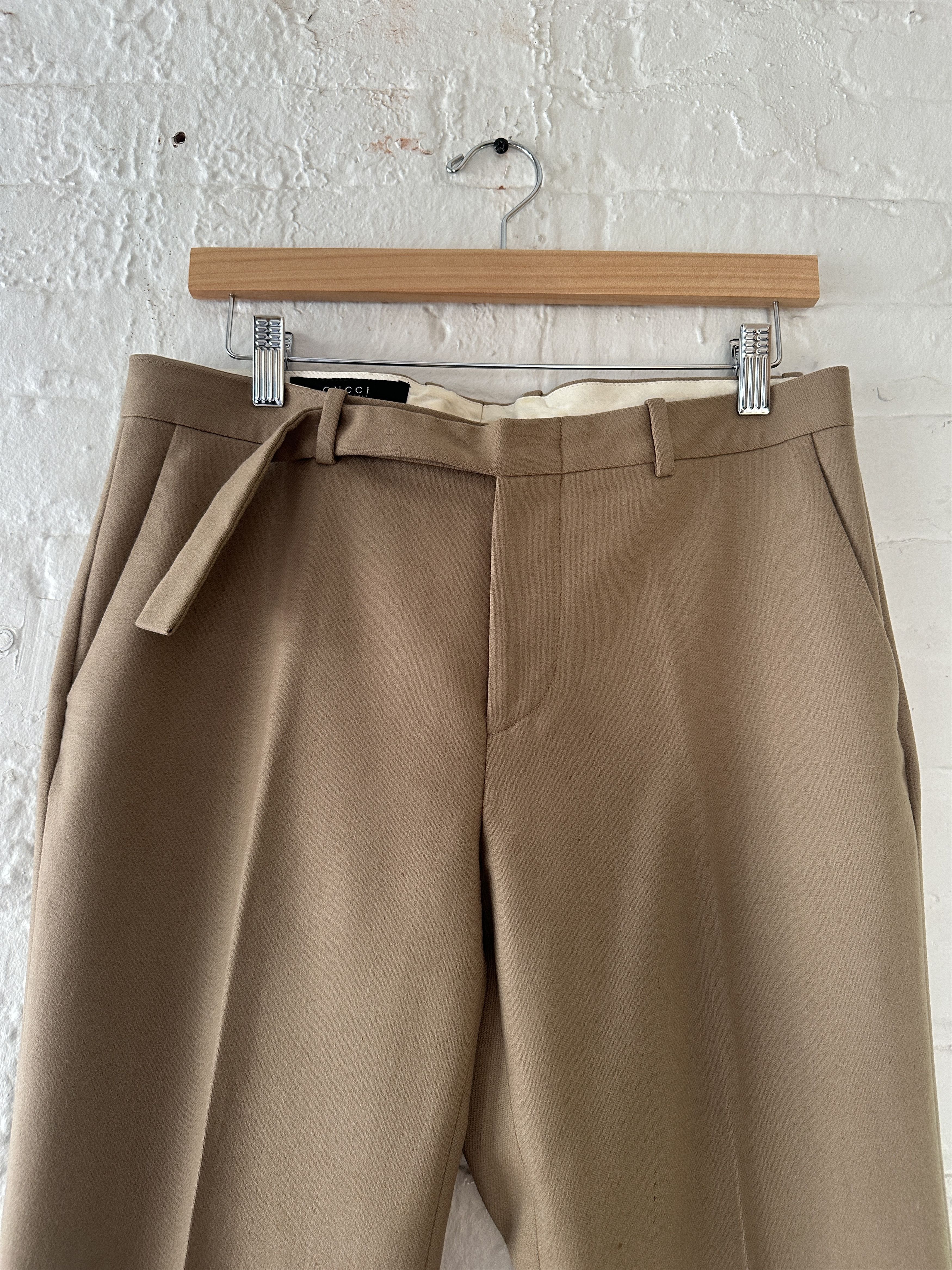 Gucci Gucci by Tom Ford Wool/Cashmere Wide Trousers Size US 32 / EU 48 - 2 Thumbnail