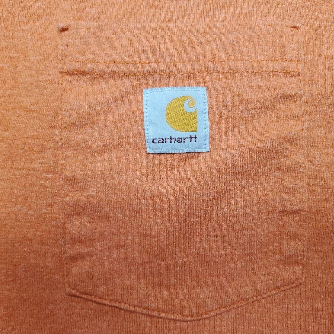 Carhartt Carhartt Shirt Mens L Orange Loose Fit Crewneck Short Sleeve Pocket Work Tee Size US L / EU 52-54 / 3 - 5 Thumbnail