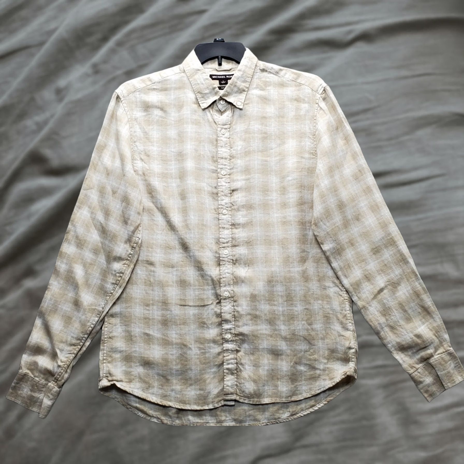 Michael Kors Michael Kors Casual Shirt Mens L Multi Plaid Long Sleeve Slim Fit Button Down Size US L / EU 52-54 / 3 - 1 Thumbnail