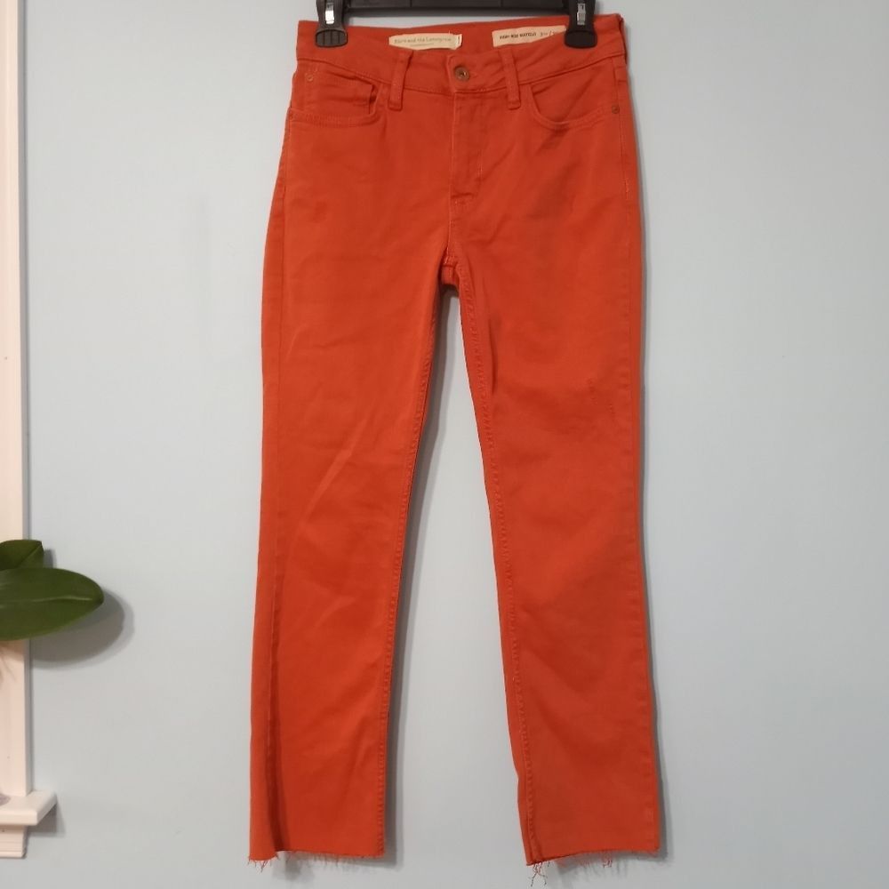 Anthropologie Pilcro And The LetterPress High Rise Bootcut Raw Hem Size 25 Size 25" / US 0 / IT 36 - 9 Thumbnail