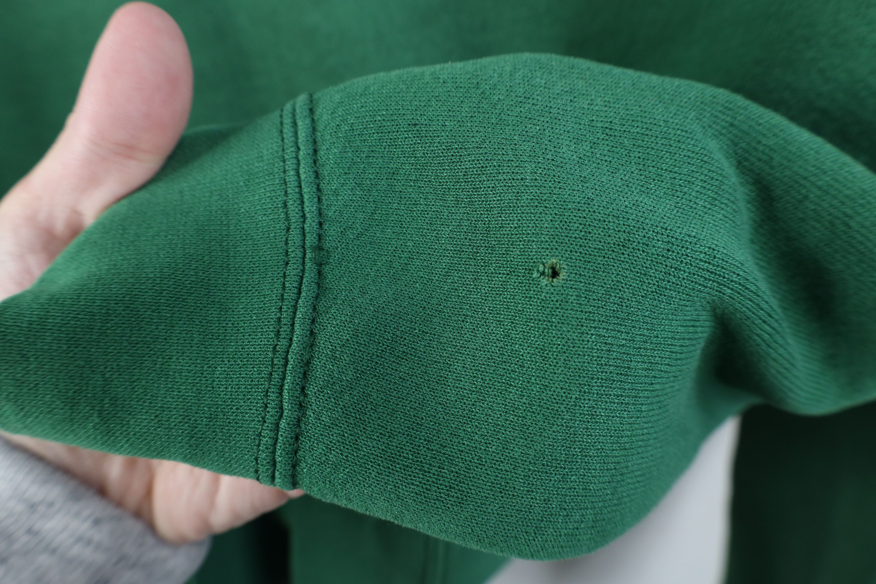 Vintage Vintage 90s Streetwear Blank Crewneck Sweatshirt Green Size US L / EU 52-54 / 3 - 11 Thumbnail