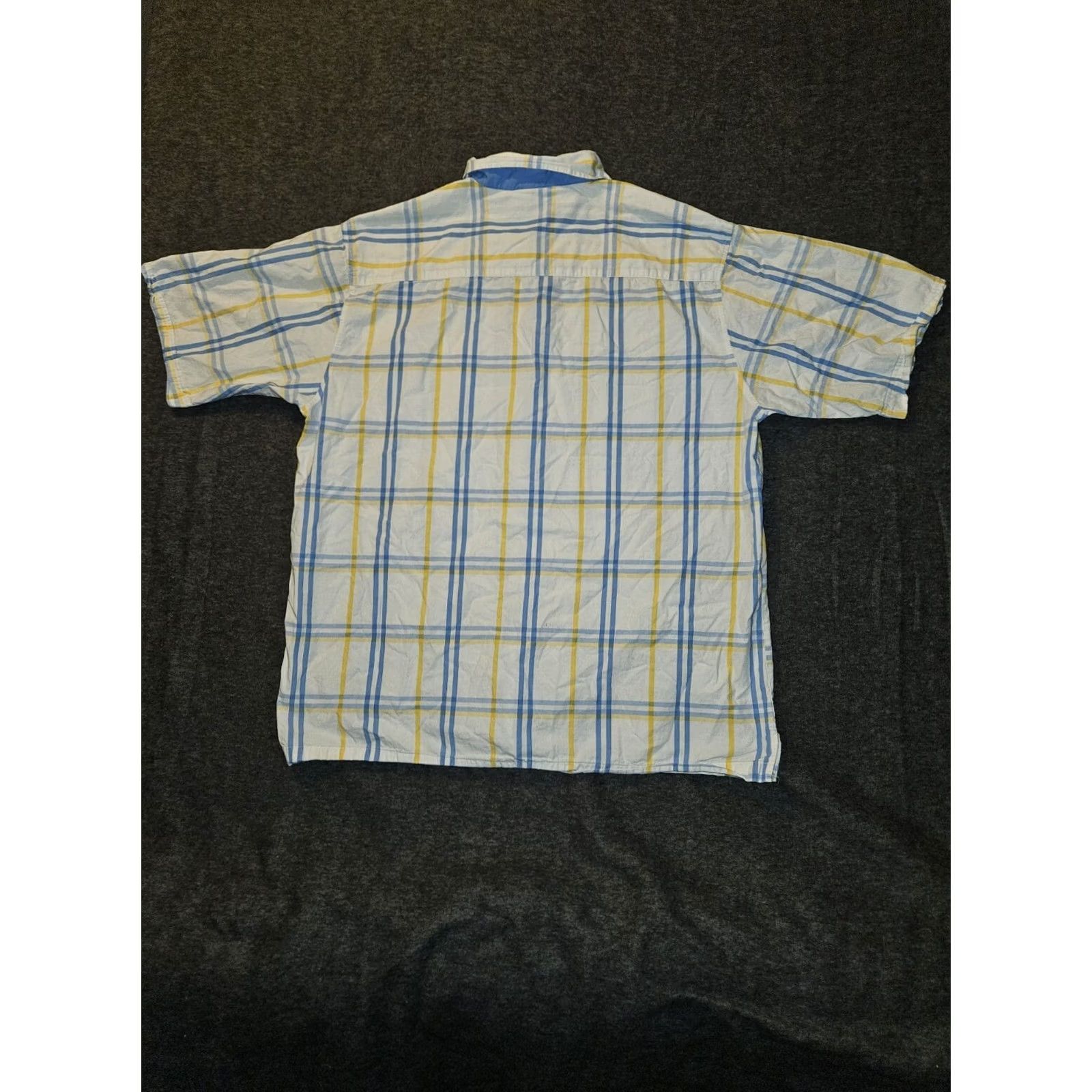 Southpole Southpole Button-Up Shirt Men's XL Plaid Short Sleeve Logo Embroidered Hip Hop Y2K Colorful Multicolor Quick Care Shirt Size US XL / EU 56 / 4 - 6 Thumbnail