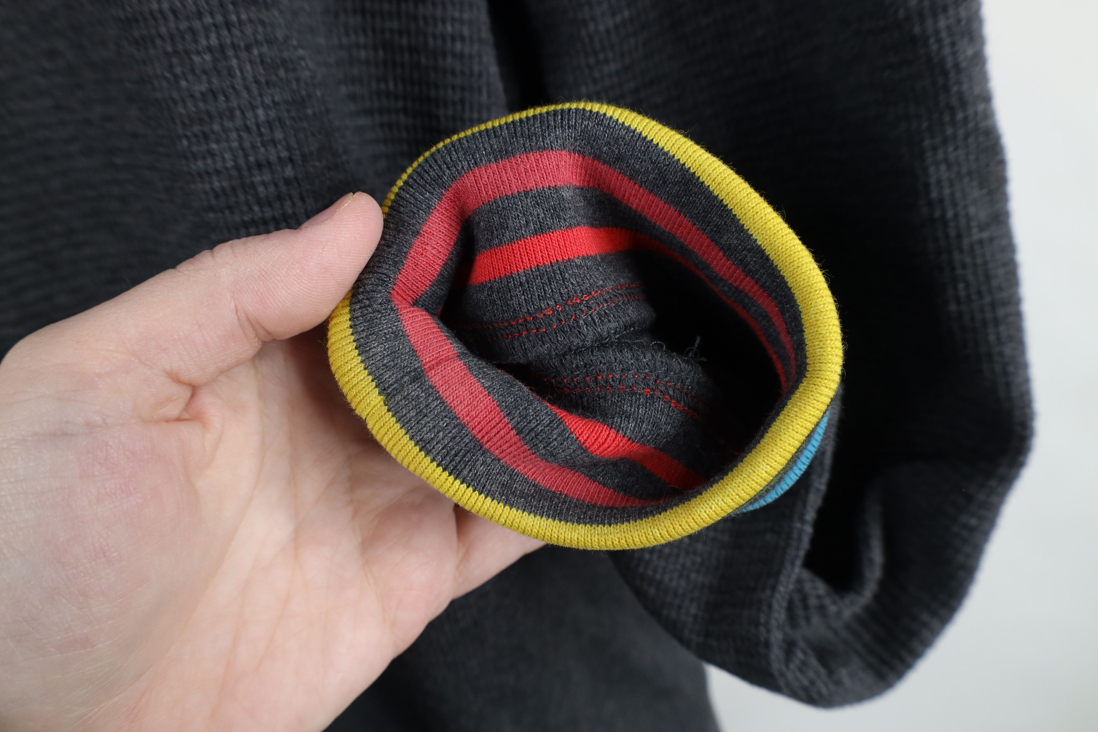 Robert Graham × Vintage Robert Graham Thermal Waffle Knit Half Zip Pullover Sweater Size US L / EU 52-54 / 3 - 5 Thumbnail