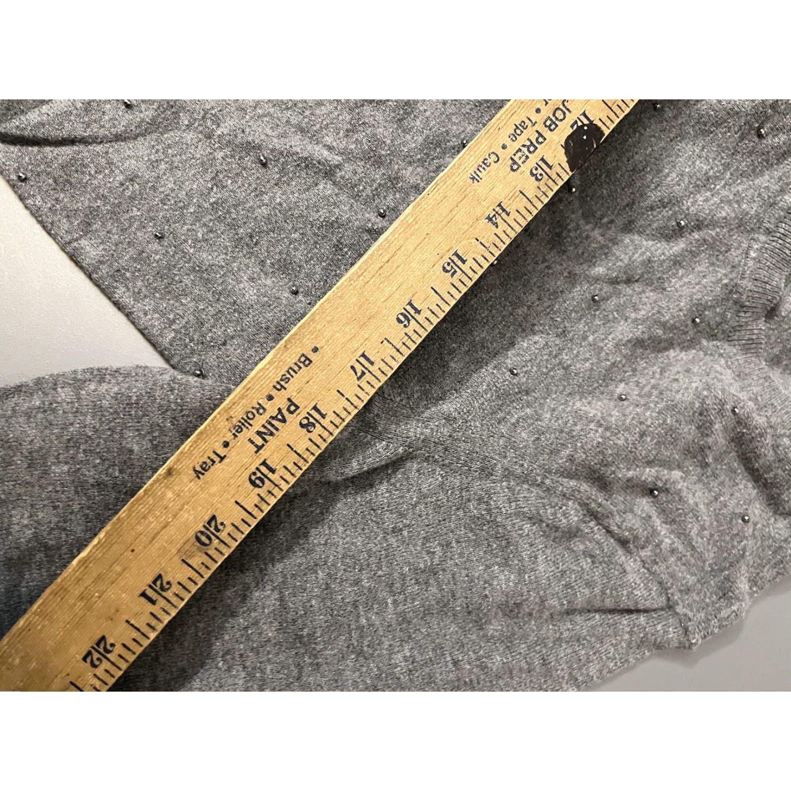 Banana Republic BANANA REPUBLIC SWEATER | Studded Gray Cotton Blend PULLOVER WOMEN'S M Size M / US 6-8 / IT 42-44 - 5 Thumbnail