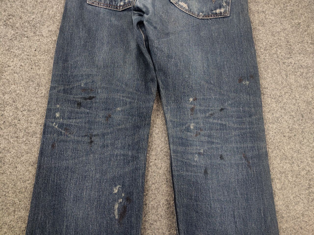 Edwin Vintage 90's Edwin Japan Selvedge paint denim Jeans Ed33m Size US 33 - 12 Thumbnail