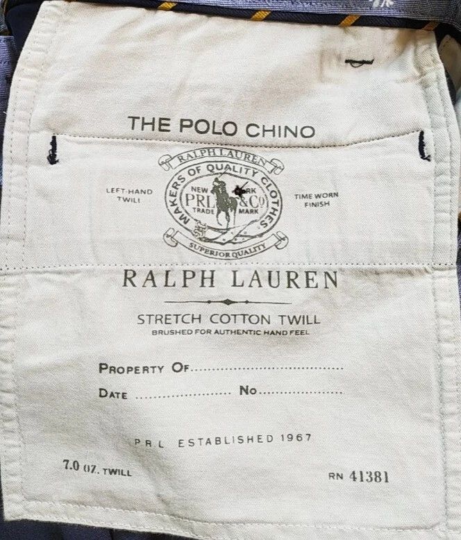 Polo Ralph Lauren Polo Ralph Lauren Slim Stretch Fit Chino Trouser T 0032 Size US 32 / EU 48 - 7 Thumbnail