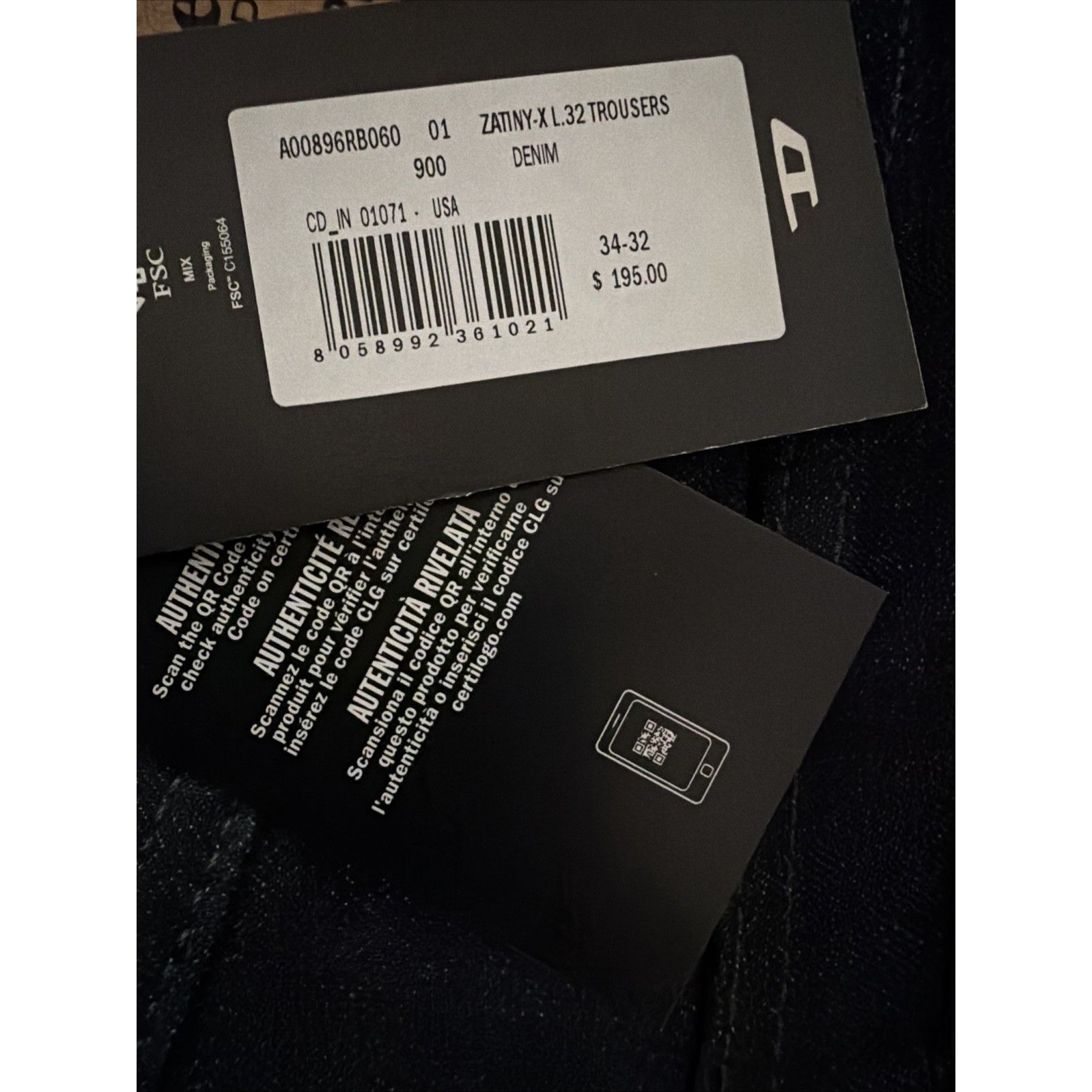 Diesel Diesel Mens Zatiny Bootcut Jeans RB060 Dark Blue Size 34/32 Size US 34 / EU 50 - 7 Thumbnail