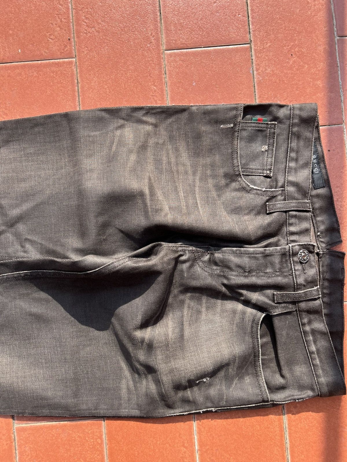 Gucci Gucci waxed jeans archive 2000s Size US 30 / EU 46 - 4 Thumbnail