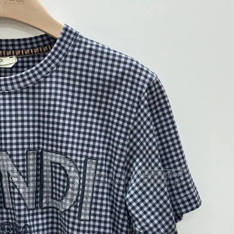 Fendi Fendi Short Sleeve Gingham Cotton T-Shirt . Size S / US 4 / IT 40 - 3 Thumbnail