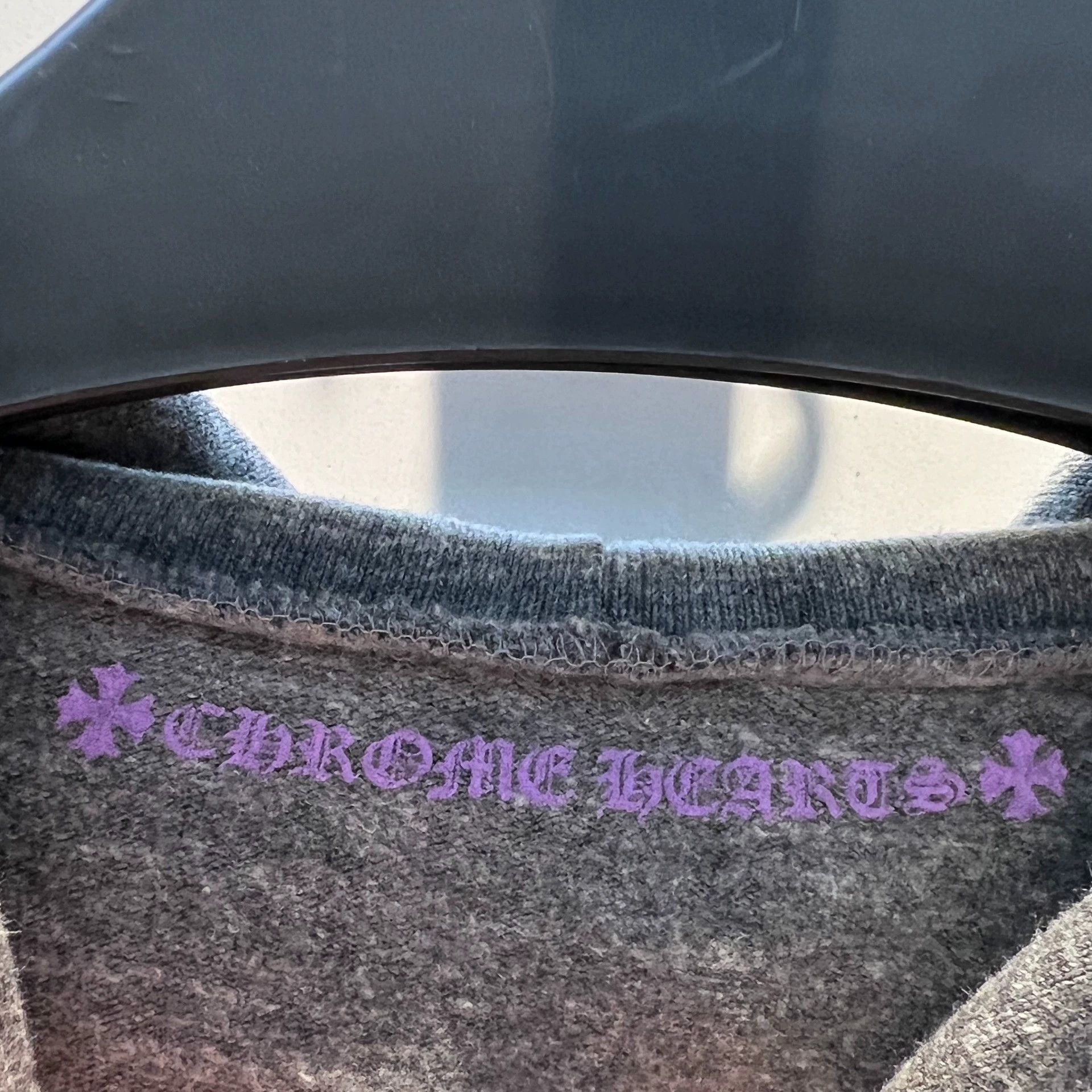 Chrome Hearts Chrome Hearts Grey T-Bar Hoodie with Purple Arms Size S / US 4 / IT 40 - 4 Thumbnail