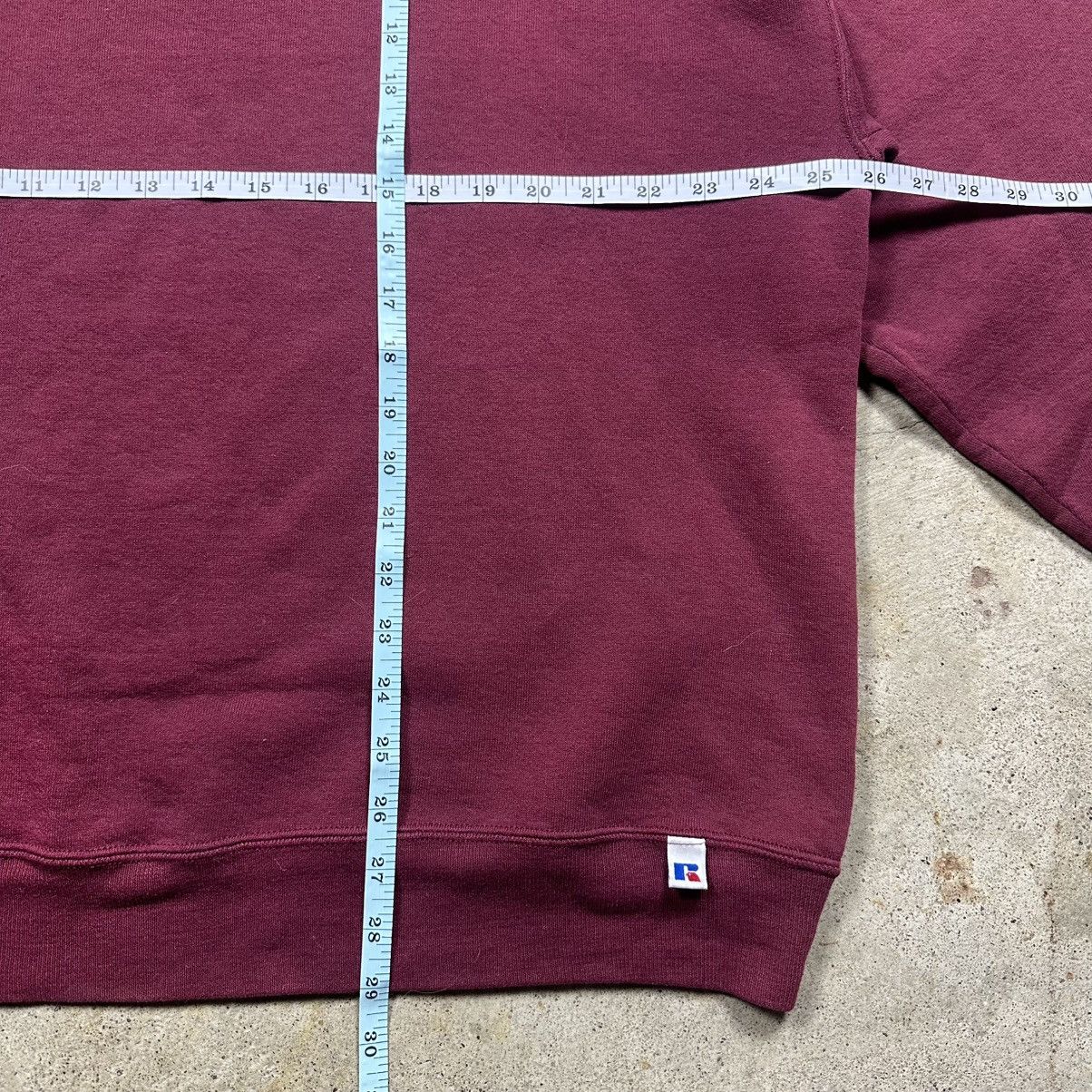 Russell Athletic Vintage 90s Red Russell Athletic Blank Boxy Crewneck Size XL Size US XL / EU 56 / 4 - 5 Thumbnail