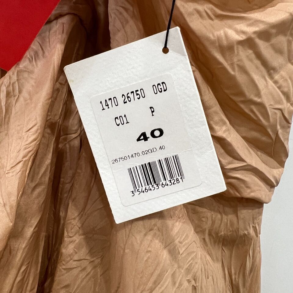 Celine $1229 NWT CELINE Dusty Orange Silk Blend Ruched Dress Size M / US 6-8 / IT 42-44 - 7 Thumbnail