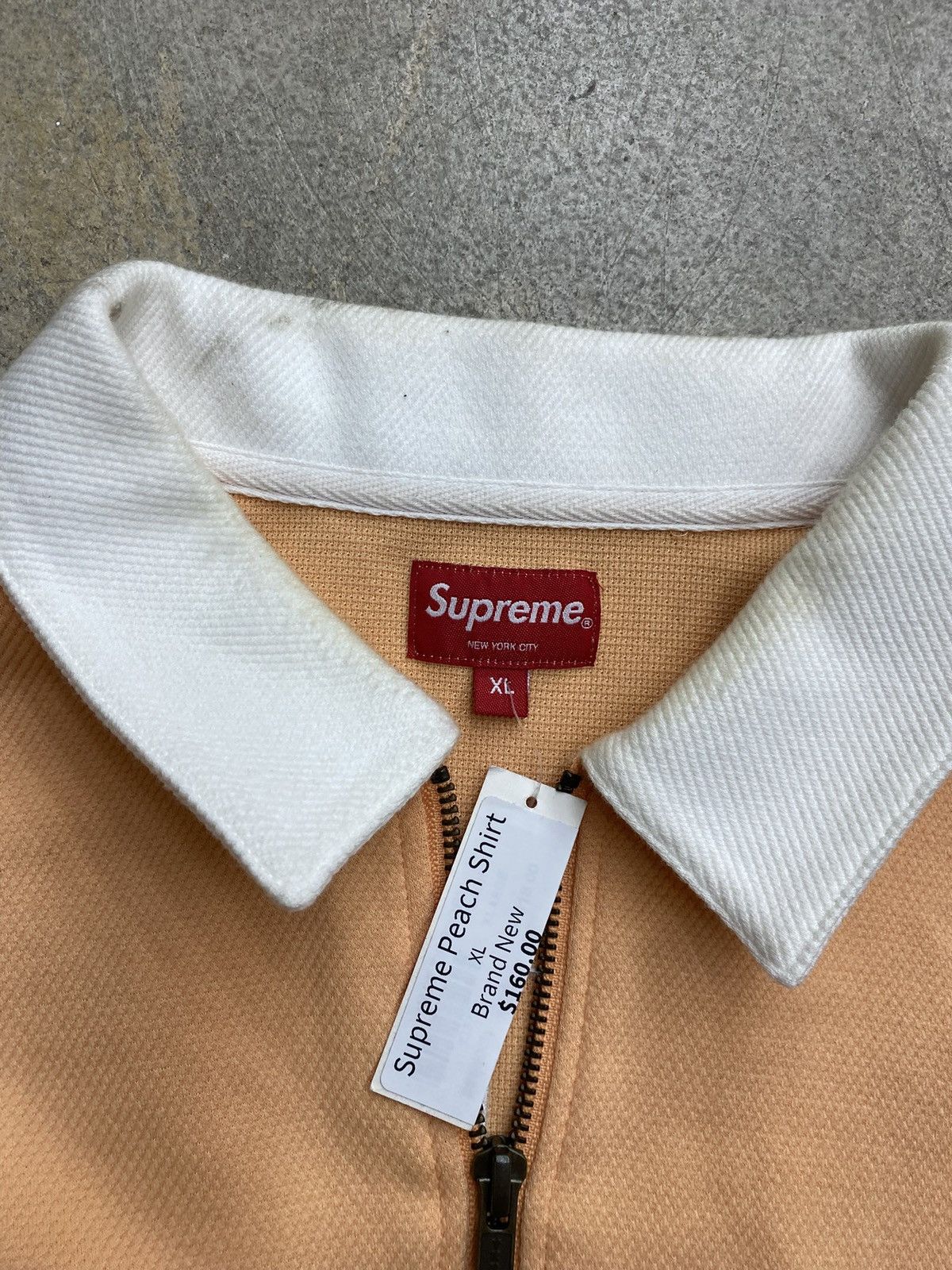 Supreme Supreme Quarter Zip Peach Rugby Size US XL / EU 56 / 4 - 3 Thumbnail