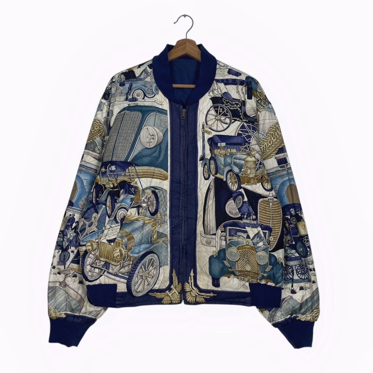 Hermes Vintage Hermes Automobile Blouson Reversible Bomber Jacket Size US M / EU 48-50 / 2 - 1 Thumbnail