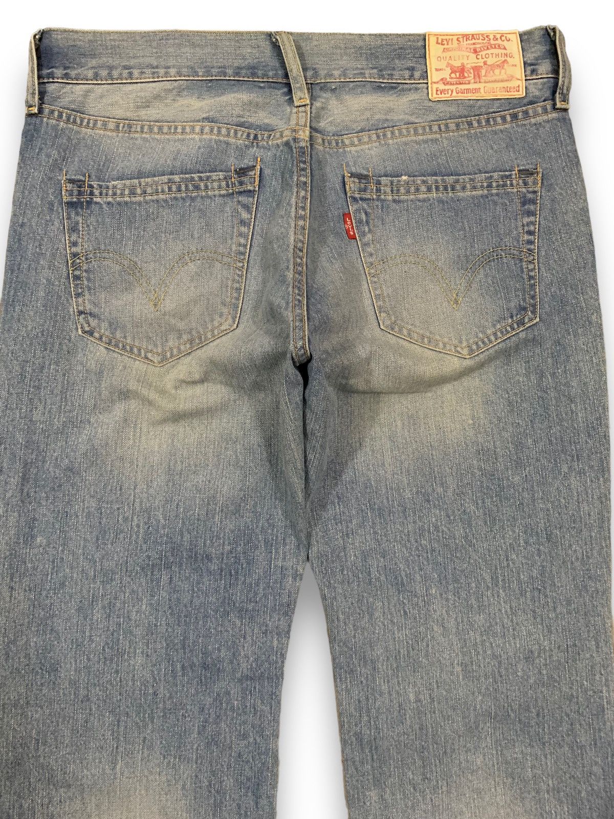 Levi's × Levi's Vintage Clothing × Vintage Vintage 90s Levis Blue Washed Loose Distressed Jeans Size US 32 / EU 48 - 12 Thumbnail