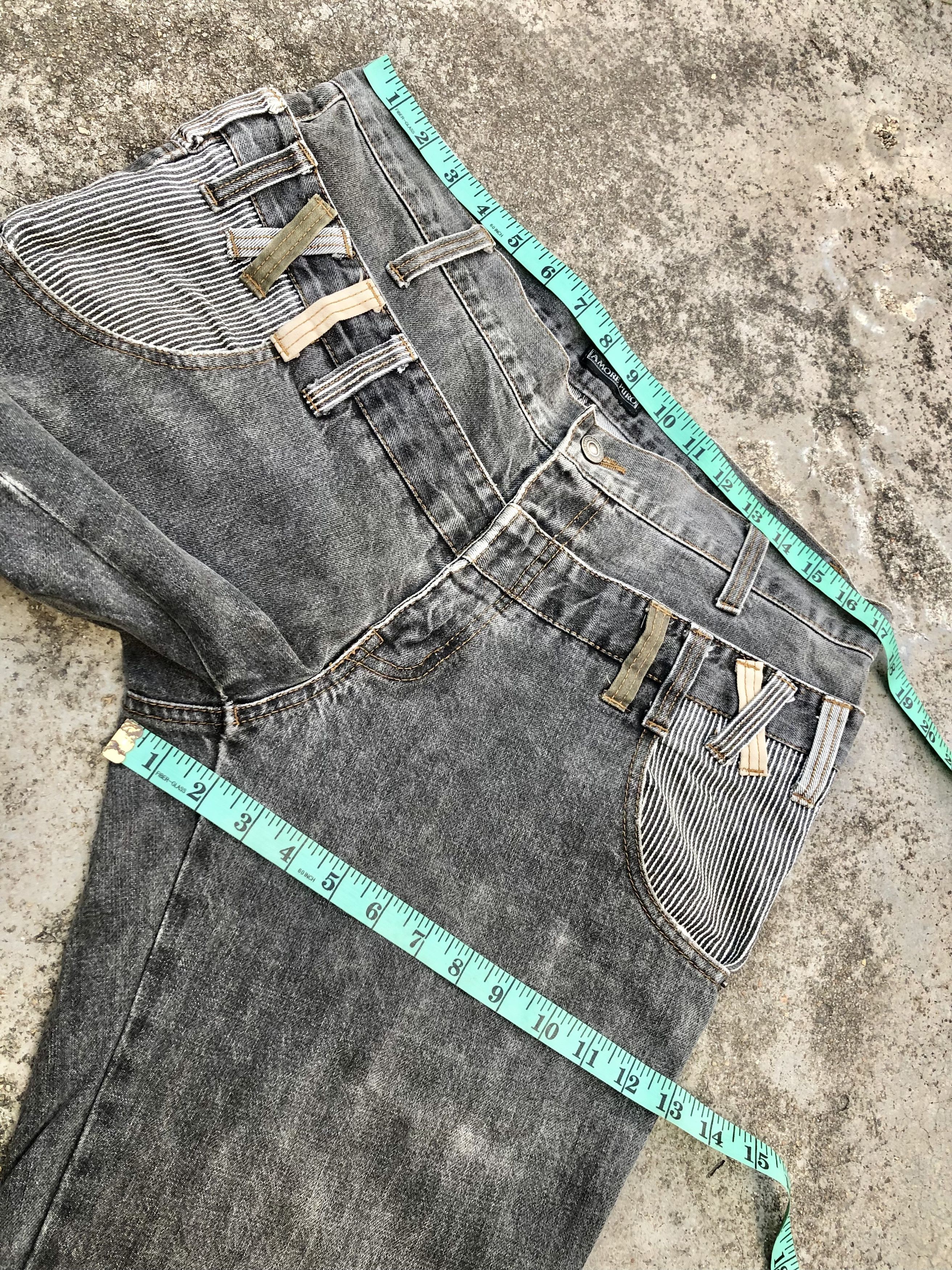 Japanese Brand AMORE PURO DOUBLE WAIST DENIM Size US 35 - 9 Thumbnail