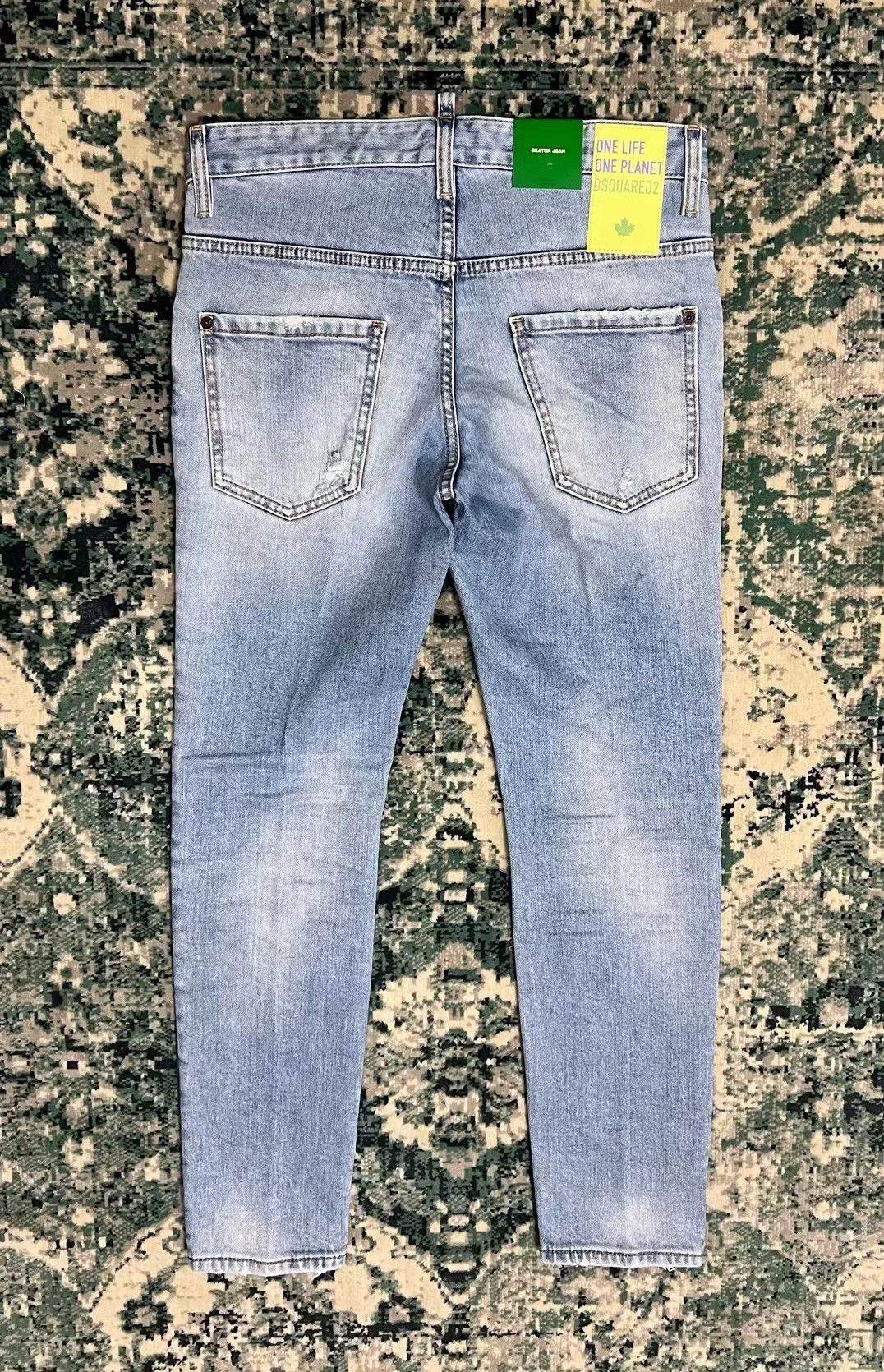 Dsquared2 Dsquared2 23 SS Light Blue SKATER Distressed 9/10 Jeans Size US 28 / EU 44 - 2 Thumbnail