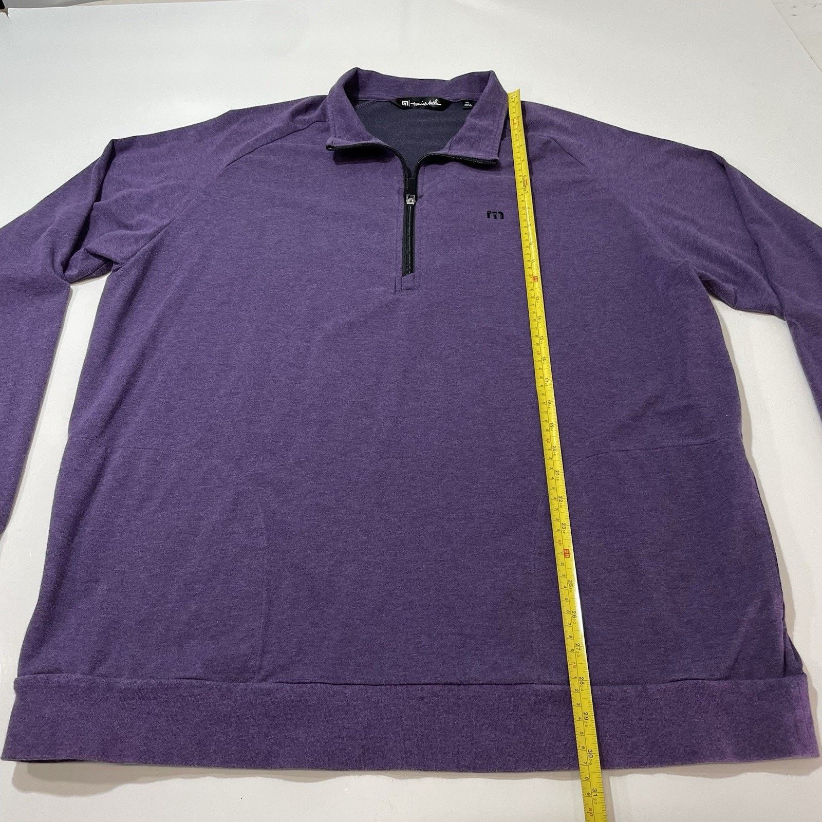 TravisMathew Travis Mathew Cloud Mens 2XL Purple Sweatshirt Golf Pullover Size US XXL / EU 58 / 5 - 4 Thumbnail