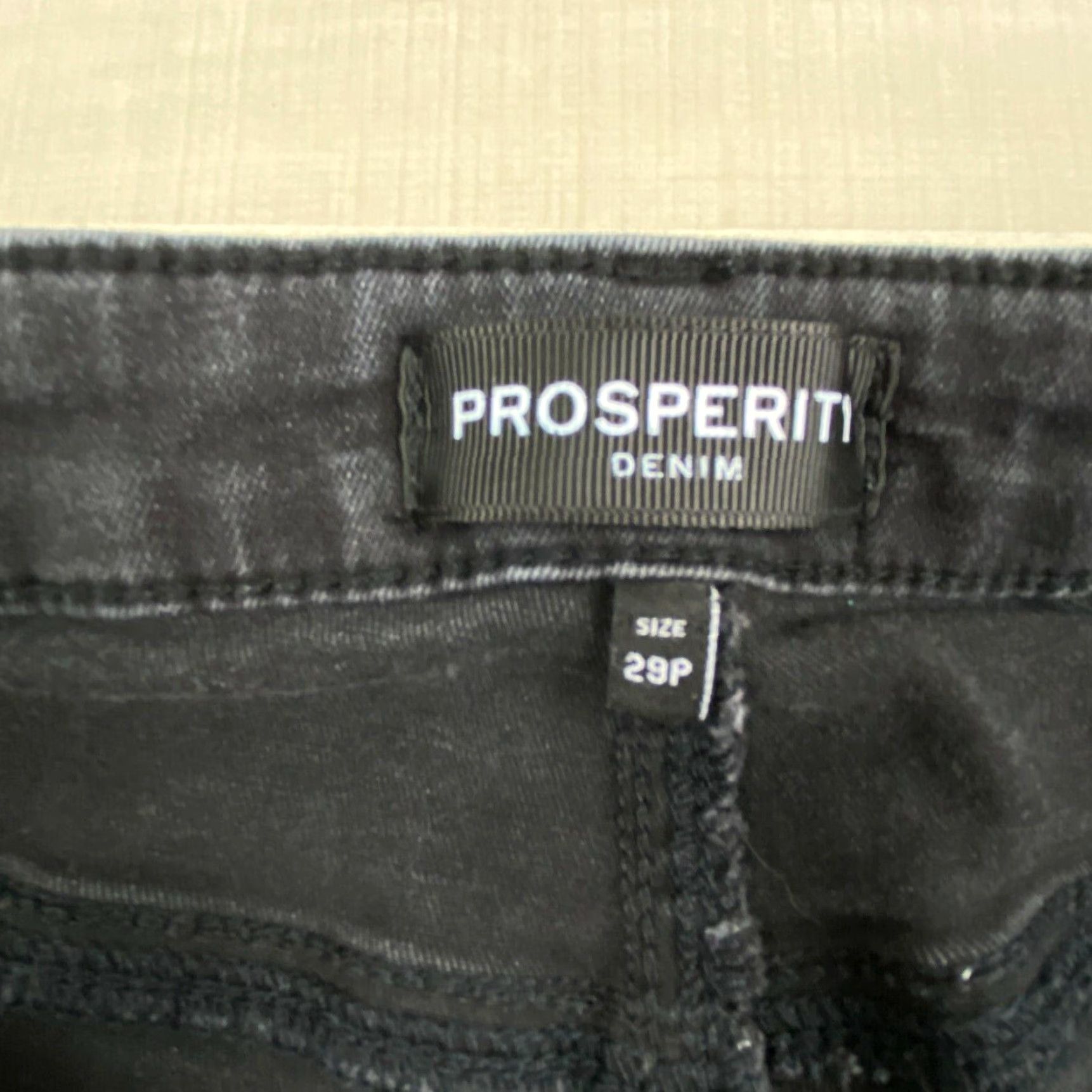 Vintage Prosperity Women's Petite Skinny Jeans 28P Faded Blue Denim Mid Rise Stretch Cotton Blend Size 28" / US 6 / IT 42 - 4 Thumbnail