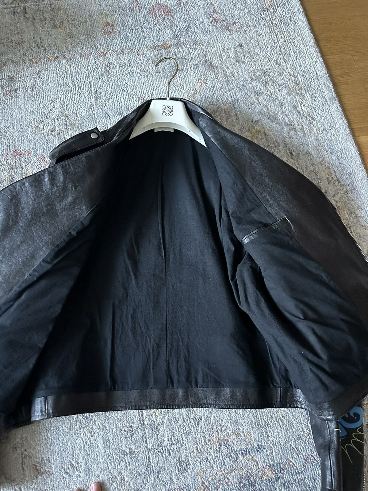 Loewe RUNWAY! LOEWE LEATHER JACKET HANDPAINTED Size US M / EU 48-50 / 2 - 8 Thumbnail