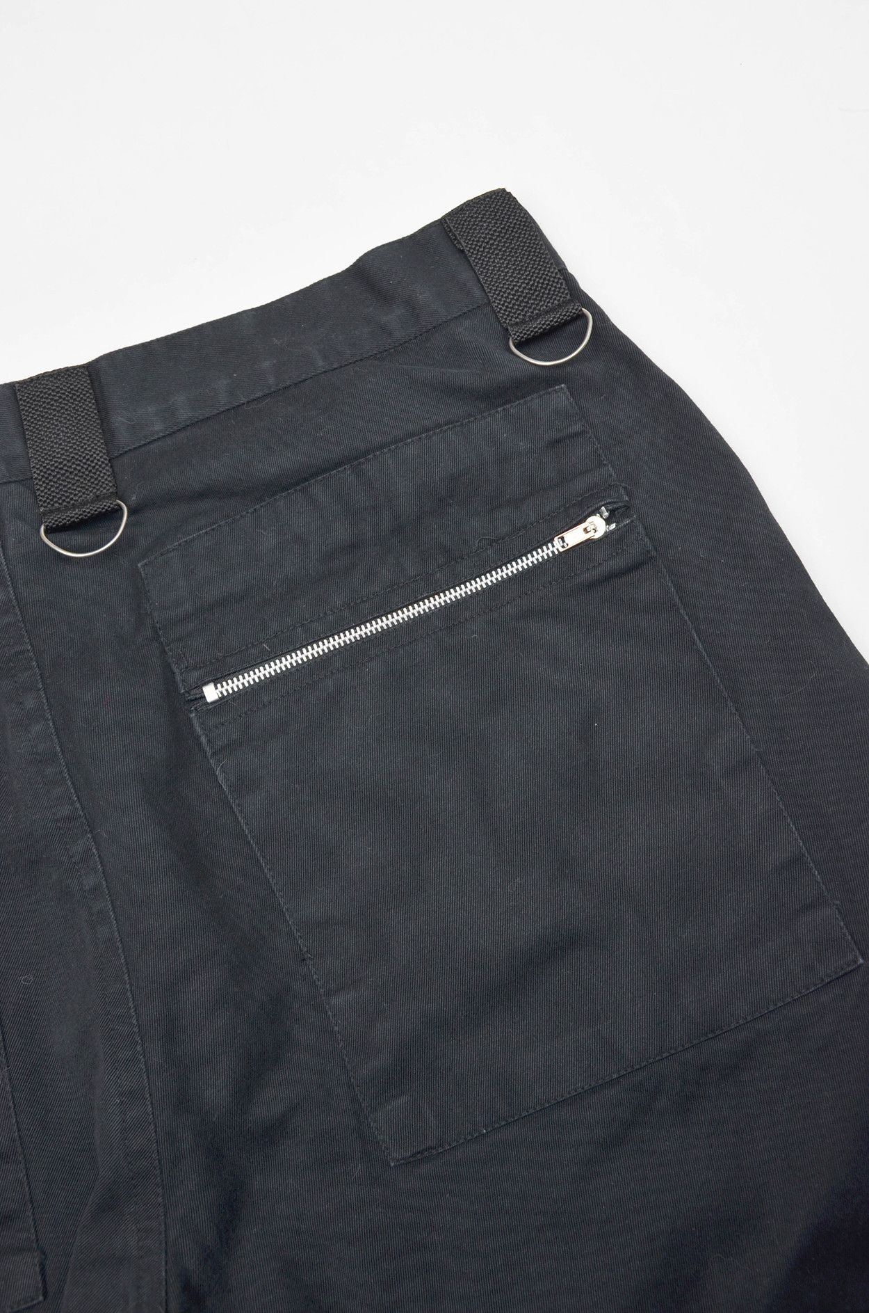 Vintage Bares Black Tech Strap Cargo Pants with Zippers L Size US 33 - 11 Thumbnail