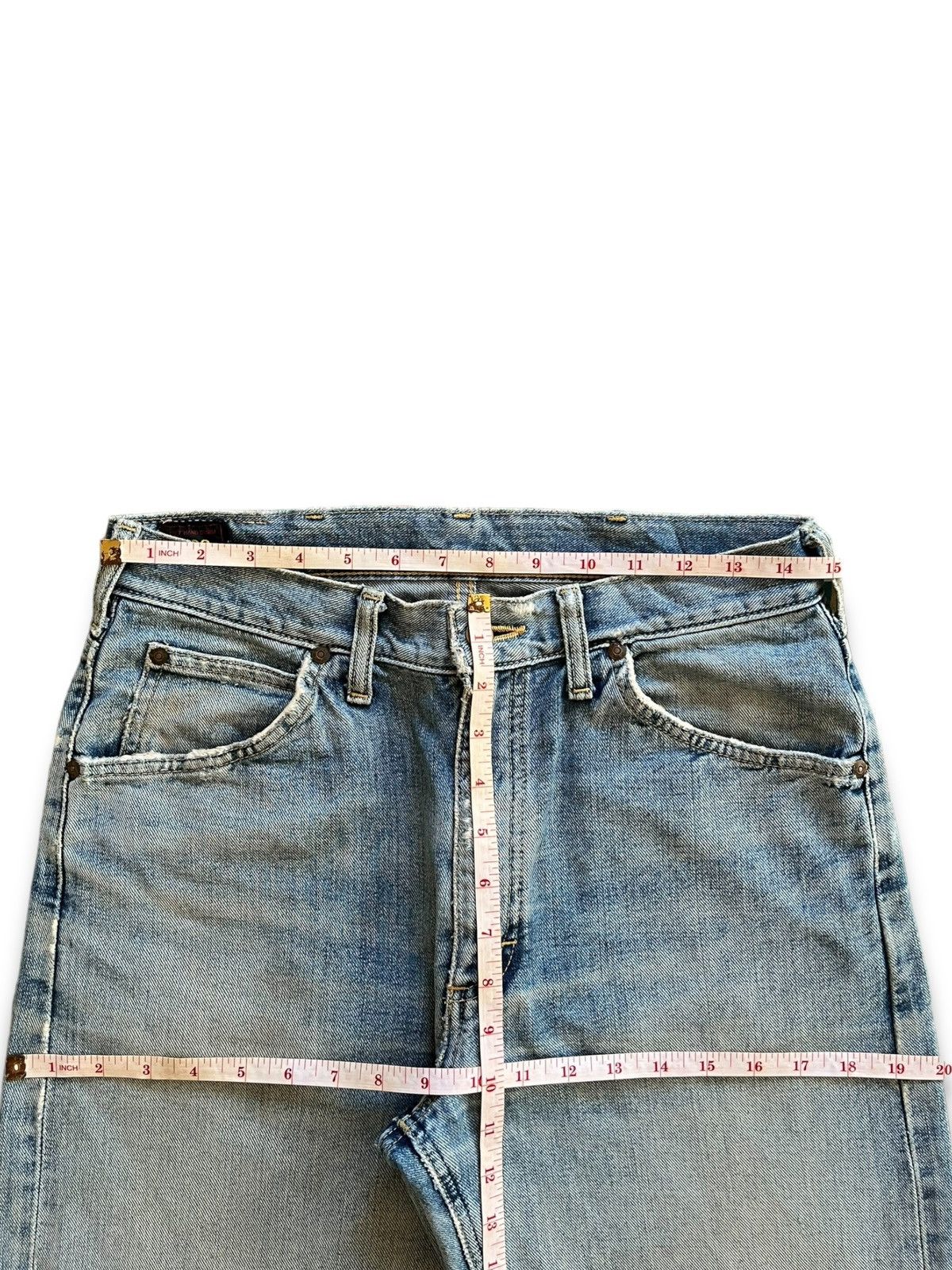 Lee Vintage 80s Lee Riders Selvedge Sanforized Baggy Jean Shorts Size US 29 - 10 Thumbnail