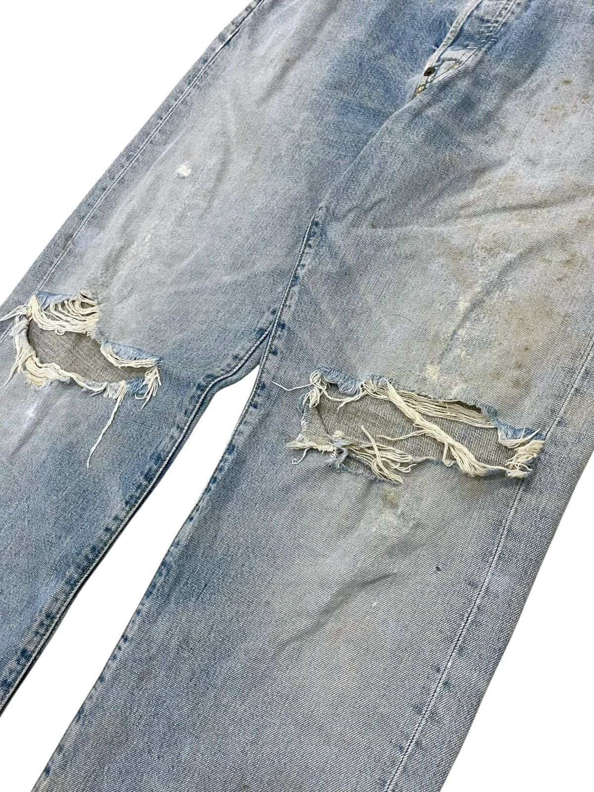 Levi's Vintage Levi's Big E 702 XX Distressed Selvedge Denim Japan Size US 33 - 13 Thumbnail