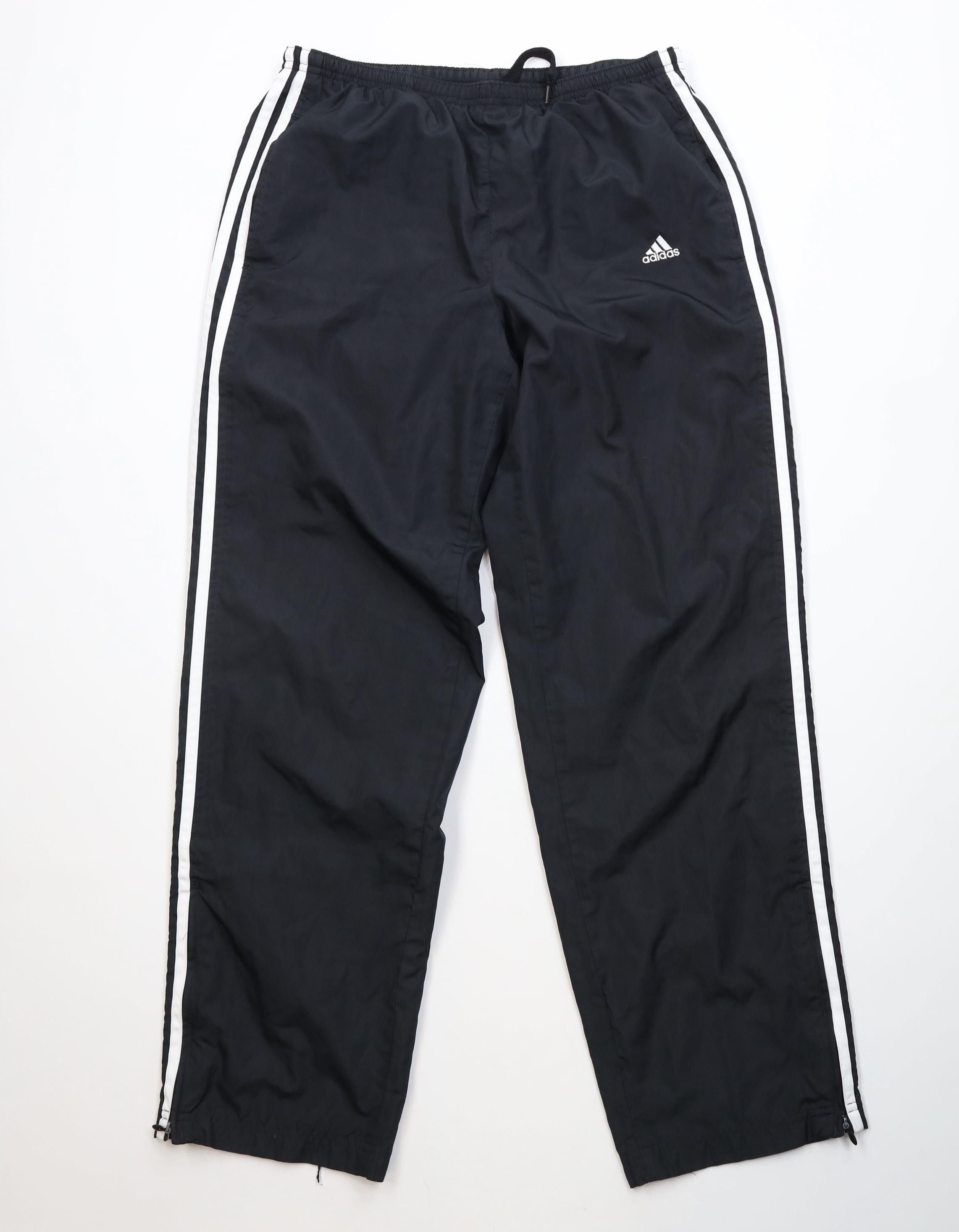 Adidas Vintage Y2K 2006 Adidas Lined Windbreaker Pants Black Size US 34 / EU 50 - 1 Thumbnail