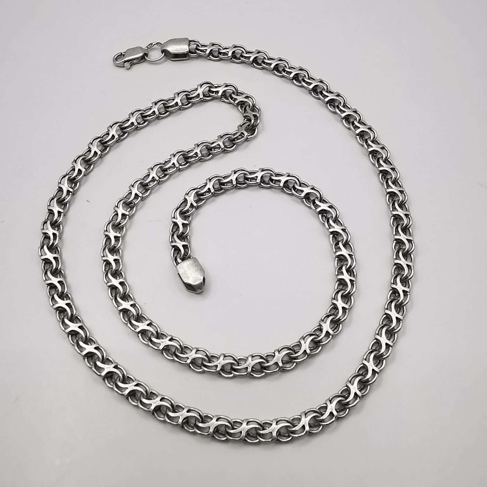Sterling Silver Vintage Beautiful Jewelry Chain,925 Sterling Silver 18,46g Size ONE SIZE - 1 Thumbnail
