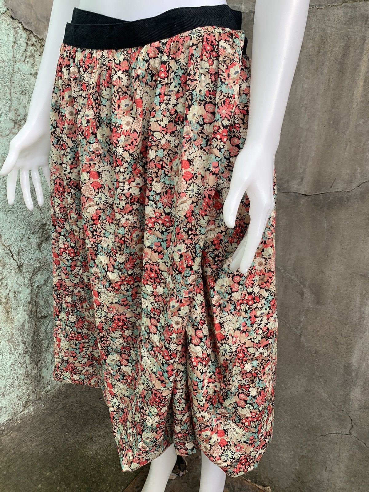 Junya Watanabe SS08 Floral Maxi Skirt Size 31" - 3 Thumbnail