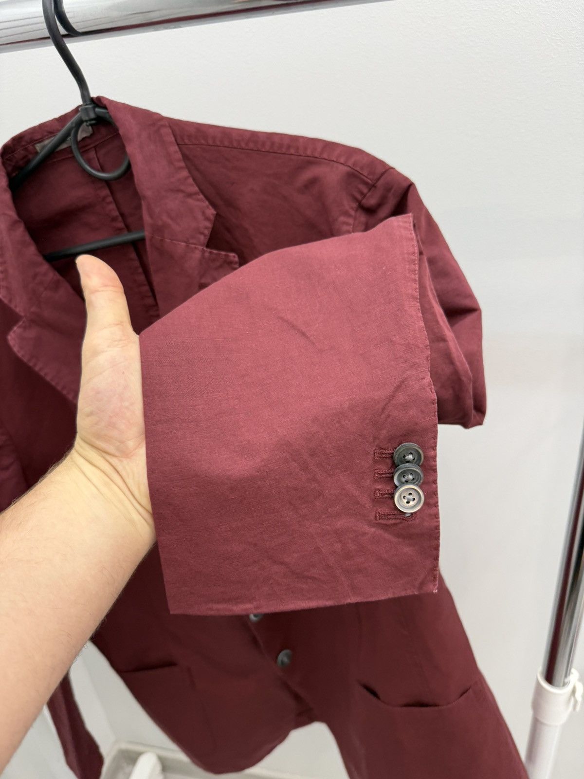 Boglioli Boglioli K.Jacket Red Blazer Size US XL / EU 56 / 4 - 5 Thumbnail